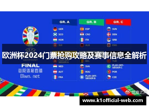 欧洲杯2024门票抢购攻略及赛事信息全解析